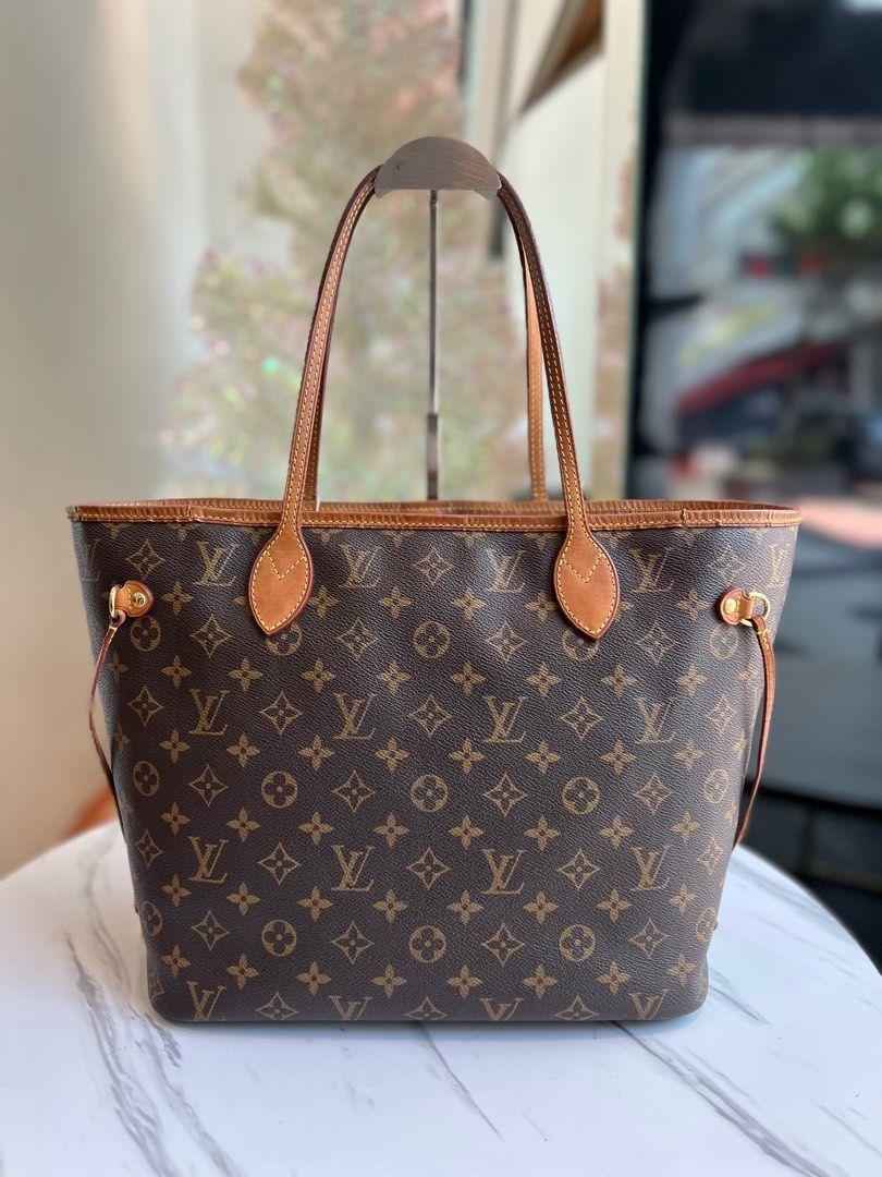 LOUIS VUITTON MONOGRAM BROWN NEVERFULL MM NO POUCH TYPE SHOULDER BAG  237017325 AL, Luxury, Bags & Wallets on Carousell