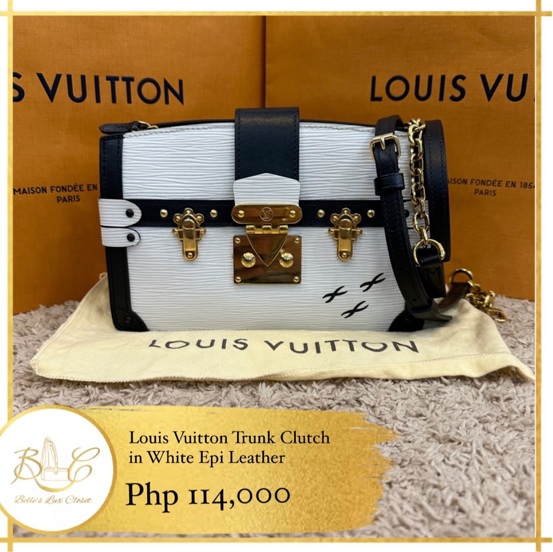 AUTHENTIC LV TRUNK CLUTCH IN ROSE BALLERINE EPI LEATHER, Luxury, Bags &  Wallets on Carousell