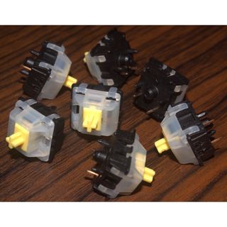 Lubed gat milky yellow linear switches