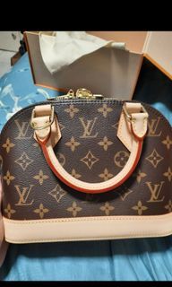 LV Alma B'N'B MNG Noir, Women's Fashion, Bags & Wallets, Purses & Pouches  on Carousell