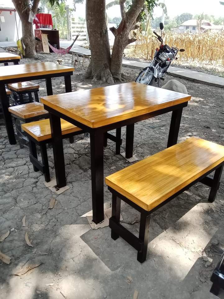 Made to order restaurant table and chairs (Category: Tables & Sets) located in Rosario. Submitted by newdragon_889be6 (Listing ID 1228162692, Image 2). Description: DIRECT PAGAWAAN SA MURANG HALAGA! 🚨 OPEN FOR BULK ORDERS TO AVAIL DISCOUNTS LOCATION: San Fernando, Pampanga Are you Looking for TABLES and CHAIRS for opening businesess like food court, canteens, milktea shop, coffee shop, and etc. Made to Order: ✓ Dining Table and Stools/Chairs Set