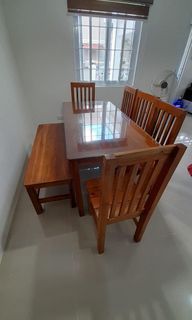 Mahogany Dining Set + Free office chair