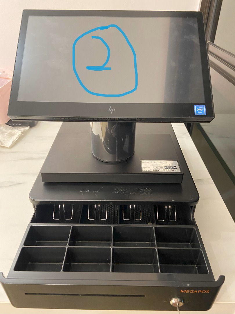 Megapos POS system with printer, Computers & Tech, Office & Business ...