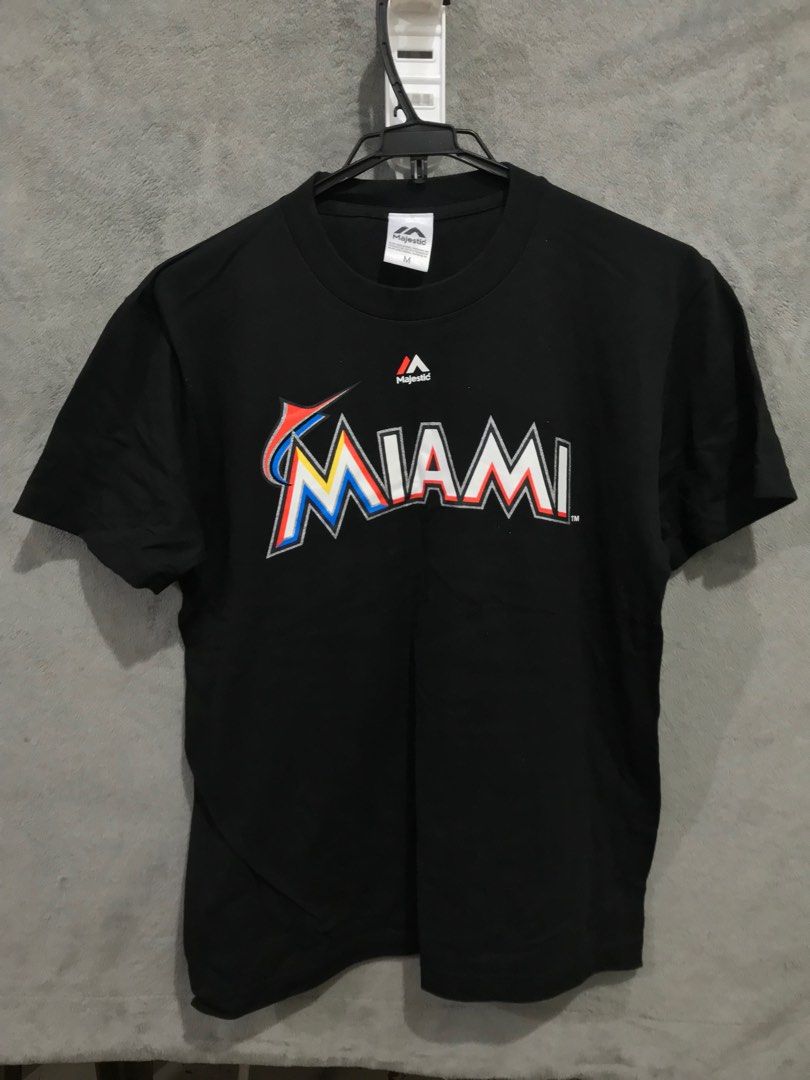 Stitches MLB Baseball Miami Marlin's Ichiro Suzuki Shirt Men's Size Large