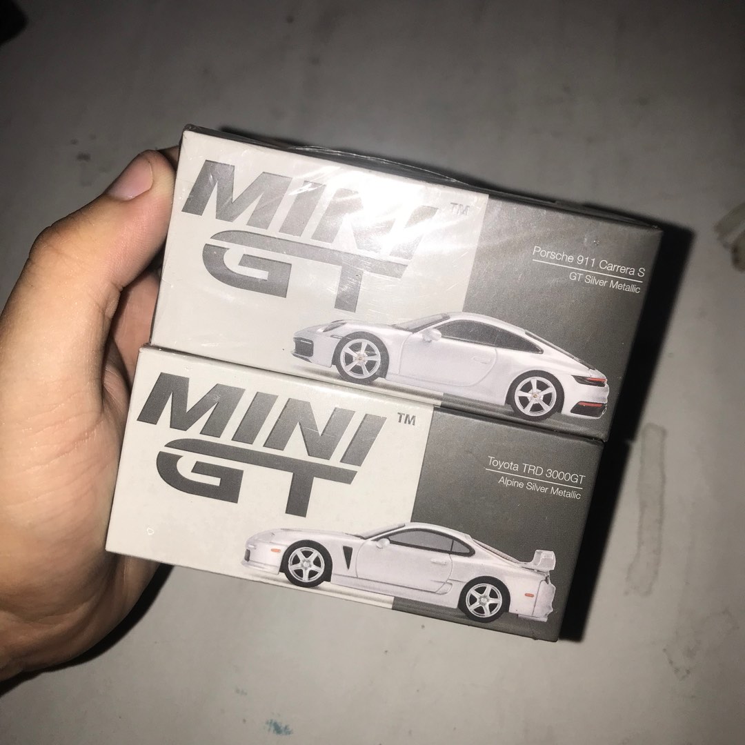 MINI GT SET (TOYOTA SUPRA TRD / PORSCHE CARRERA S), Hobbies & Toys ...