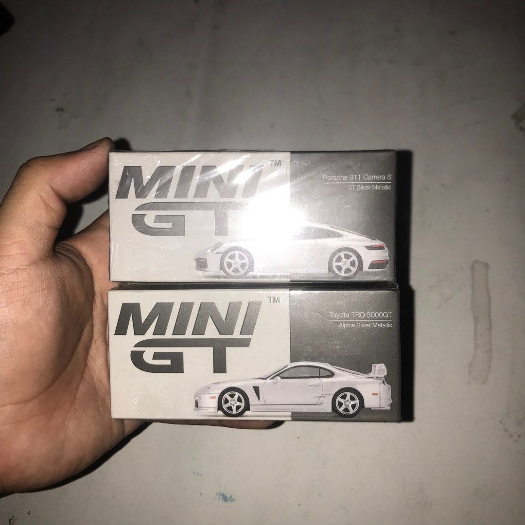 MINI GT SET (TOYOTA SUPRA TRD / PORSCHE CARRERA S), Hobbies & Toys ...