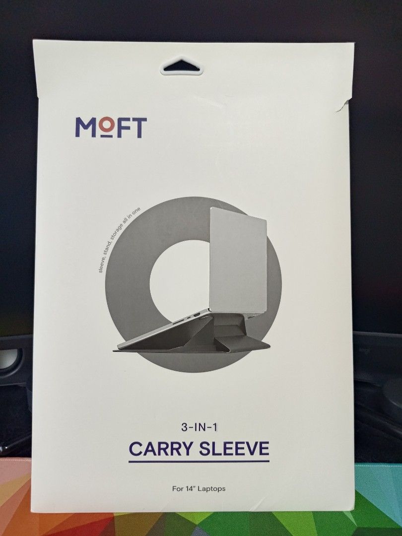 MOFT 3 in 1 Carry Sleeve for 14 inch laptop, Computers & Tech, Parts & Accessories, Laptop Bags