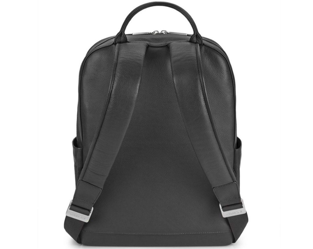 Moleskine Backpack Leather Black for Laptop, Men's Fashion, Bags