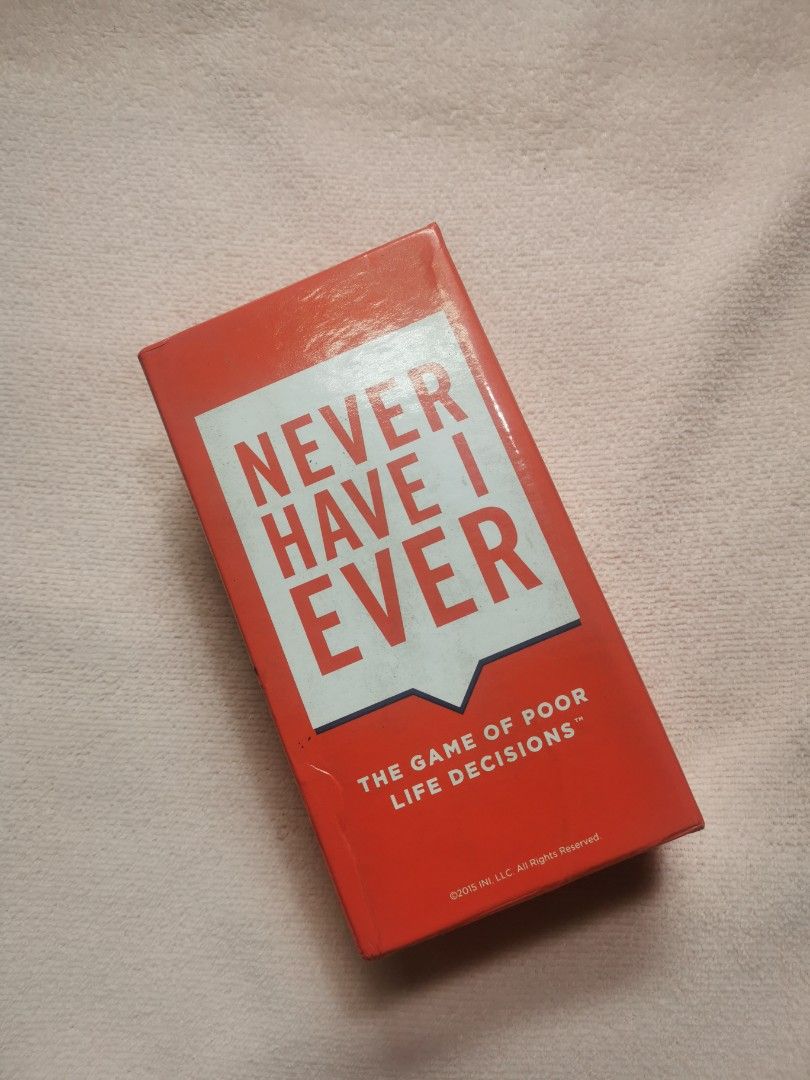 NEVER HAVE I EVER CARDS, Hobbies &amp; Toys, Stationary &amp; Craft, Other ...