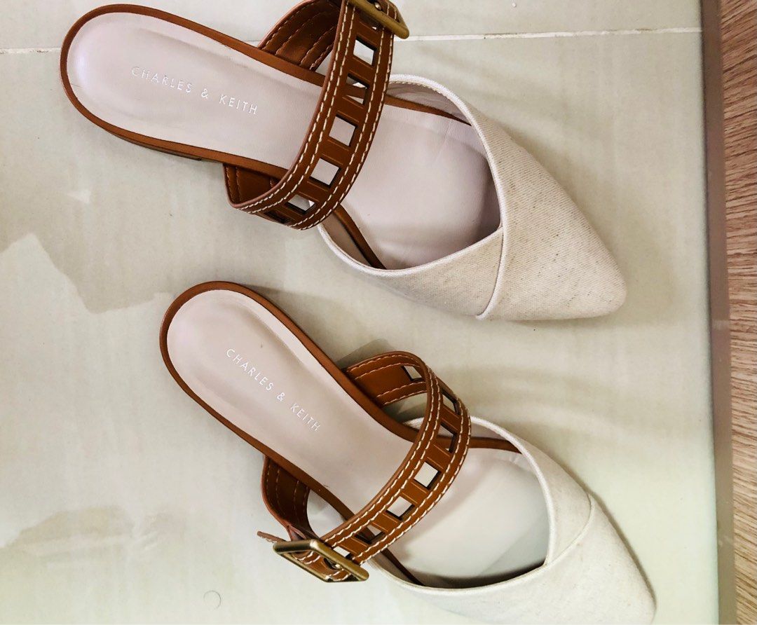 Cut out sales slip on shoes