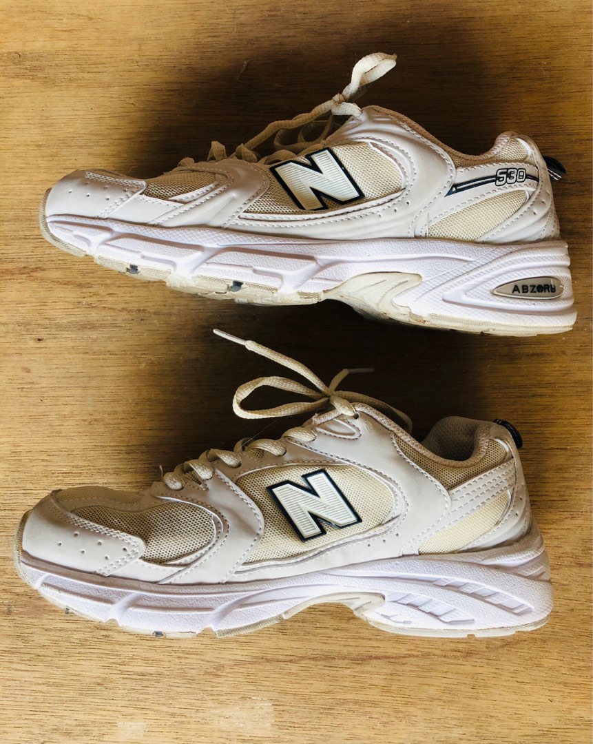 New Balance 530 Retro Khaki / Beige size 38, Fesyen Wanita, Sepatu di
