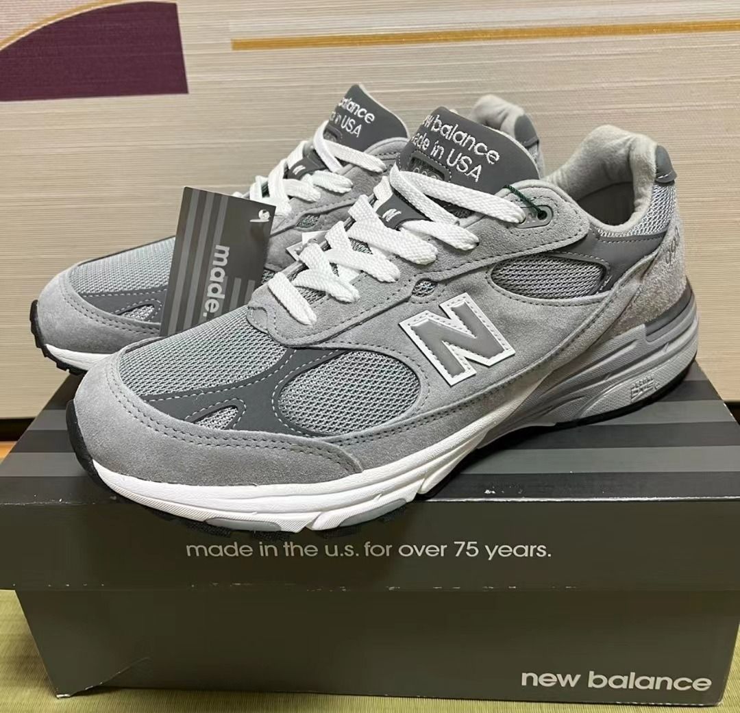 New Balance NB 993 美產跑鞋男女同款灰色, 男裝, 鞋, 波鞋- Carousell