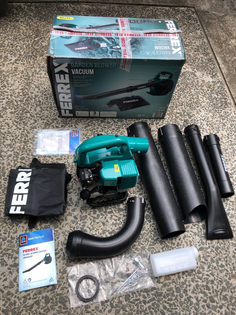 New Ferrex 2in1 Gas Powered Leaf Blower Vacuum for big spaces Garden