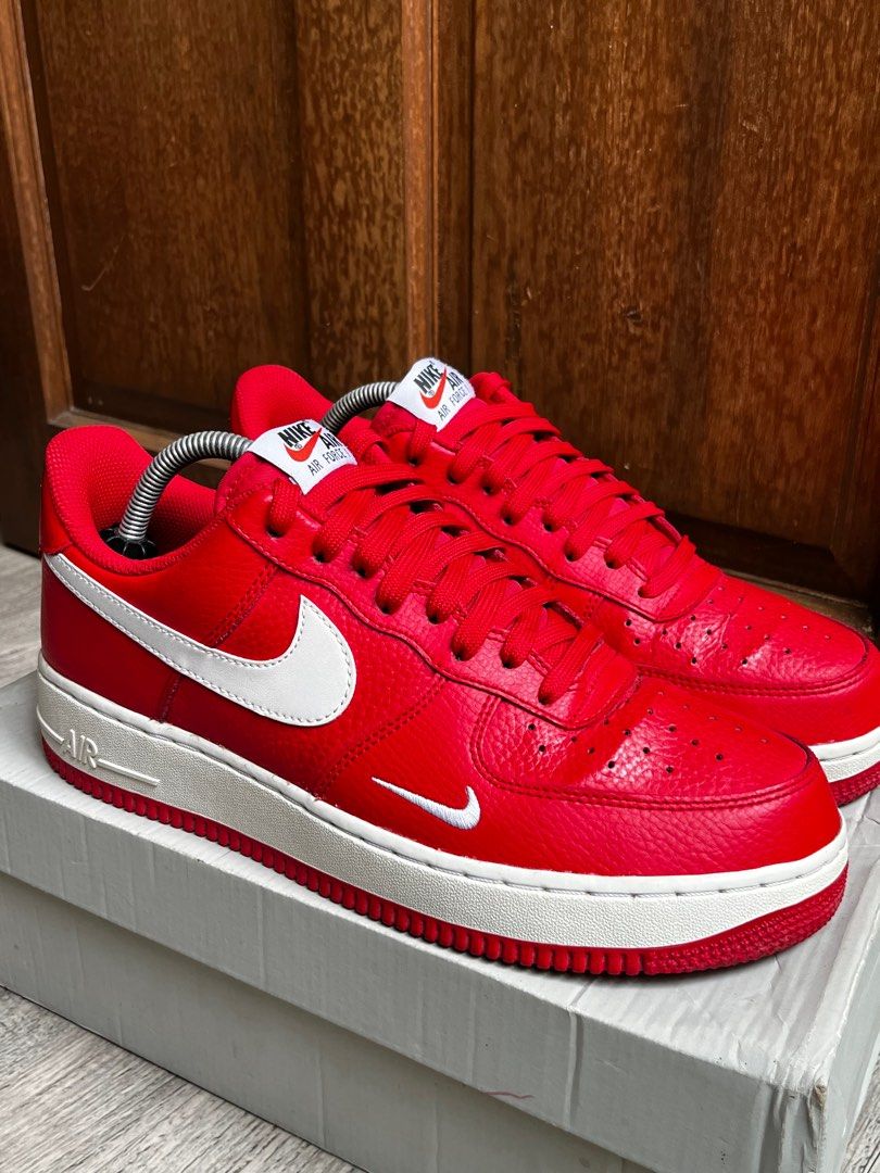 Nike air force 1 shop low mini swoosh university red