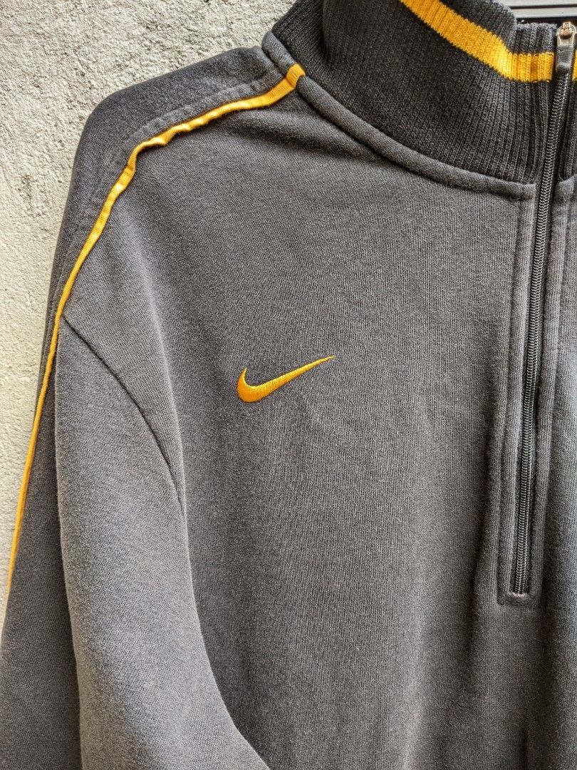 Nike SideSwoosh Black and Gold Sweater