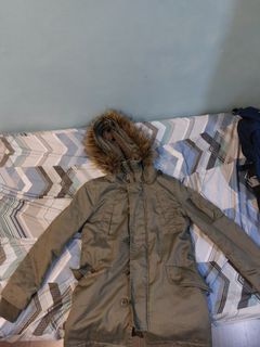 Parka denim green