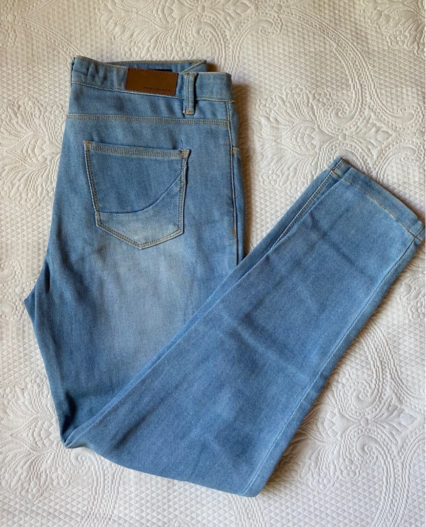 Petite Denim Pencil Pants PCS12