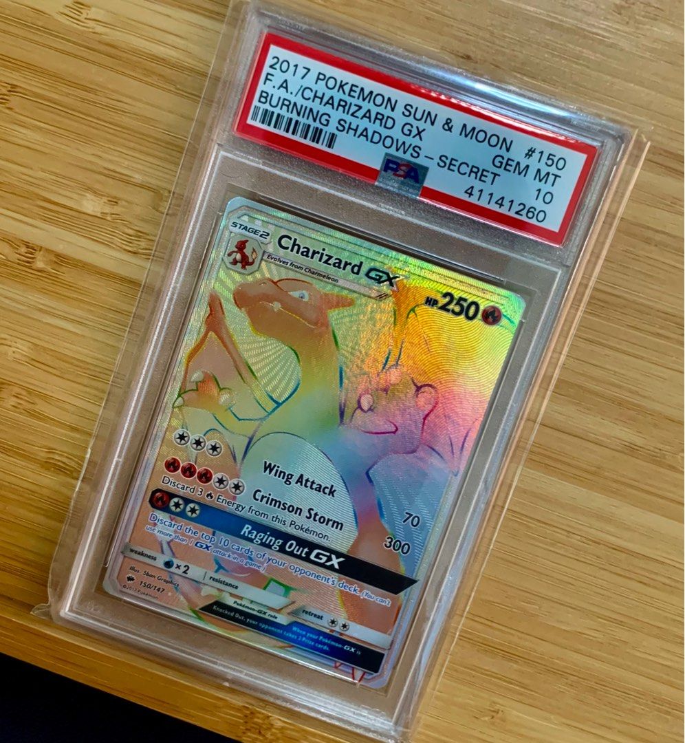 PSA 10] Pokmon Sun & Moon Burning Shadows Charizard GX #150, Hobbies &  Toys, Memorabilia & Collectibles, Vintage Collectibles on Carousell