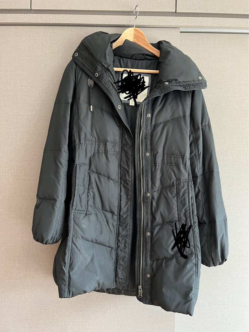 Puffy black online winter coat