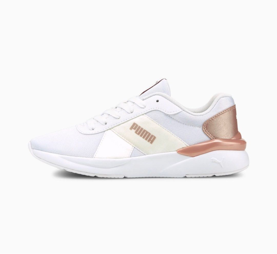Puma Trainer White Rose Gold Metallic Pop Women s Fashion