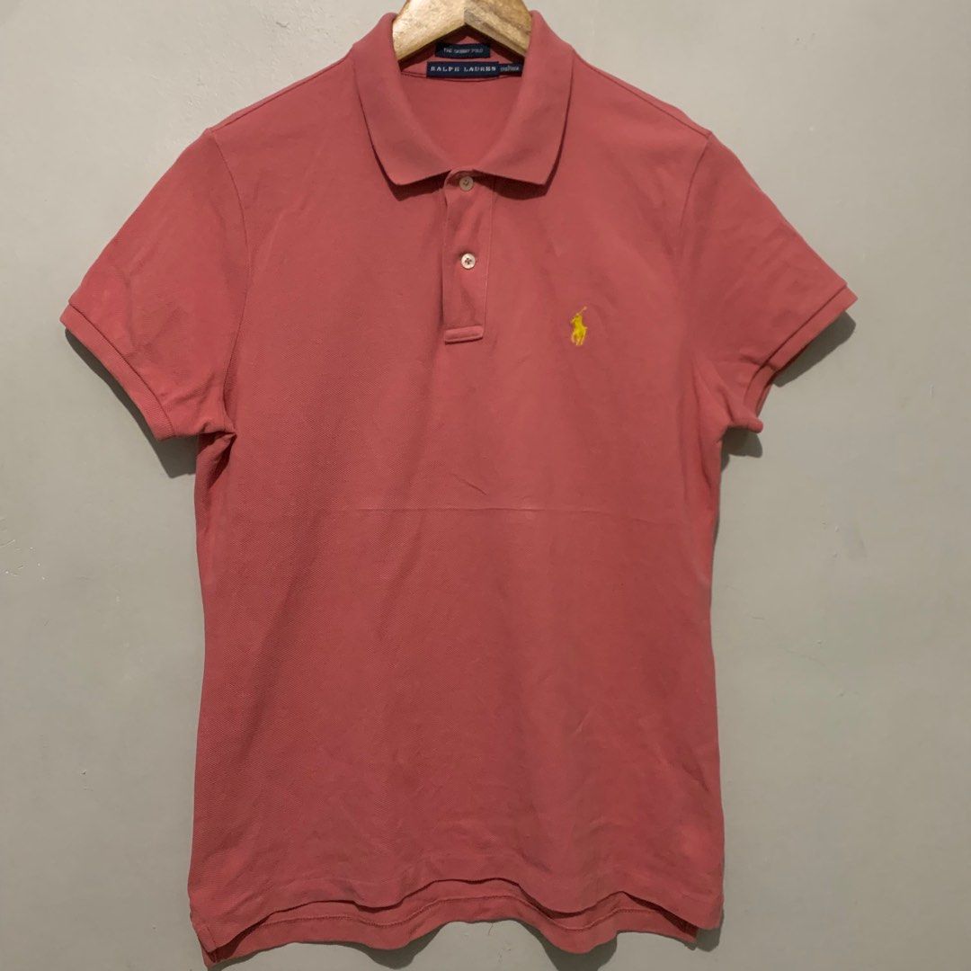 Peach polo 2025 ralph lauren shirt