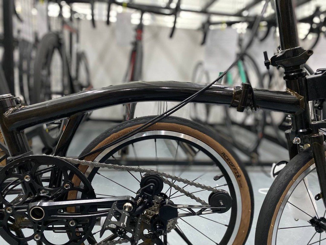Rapid 3sixty pikes brompton CUSTOM BUILD CHROMOLY STEEL LIGHTWEIGHT TRI ...