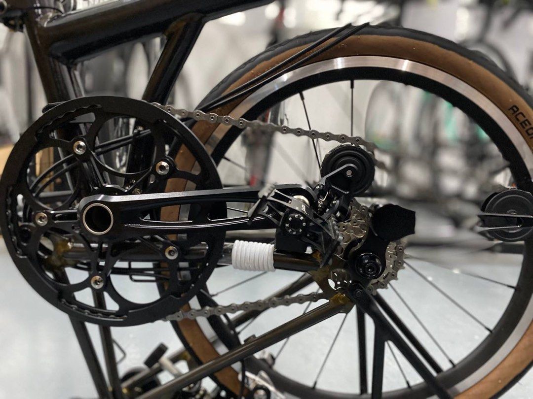 Rapid 3sixty pikes brompton CUSTOM BUILD CHROMOLY STEEL LIGHTWEIGHT TRI ...