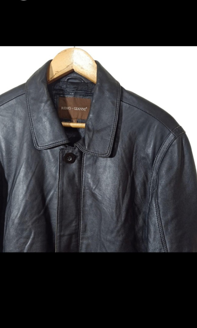 Remo Gianni Vintage Leather Jacket on Carousell