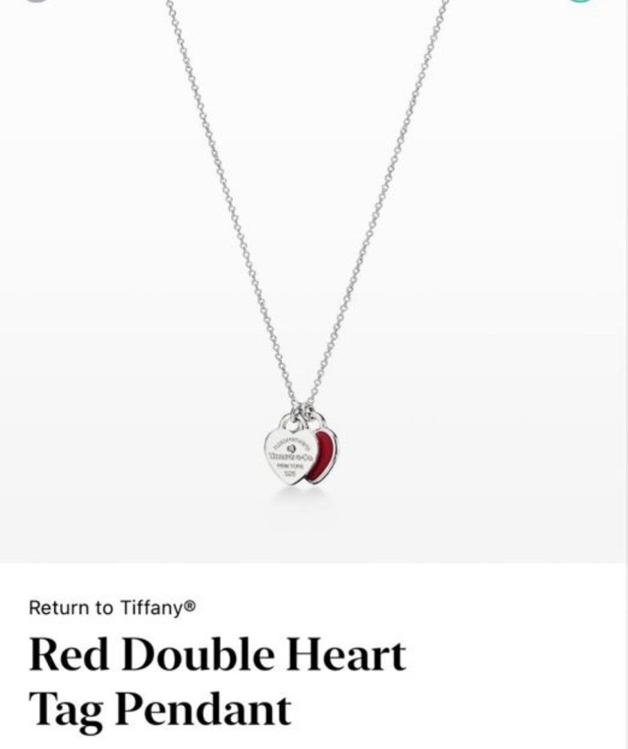 Tiffany red cheap necklace