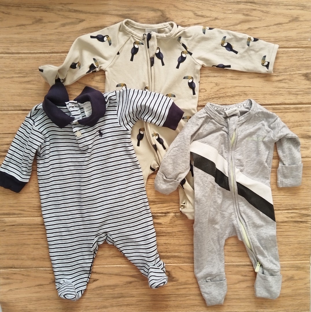 RL + BONDS baby frogsuits 3m on Carousell