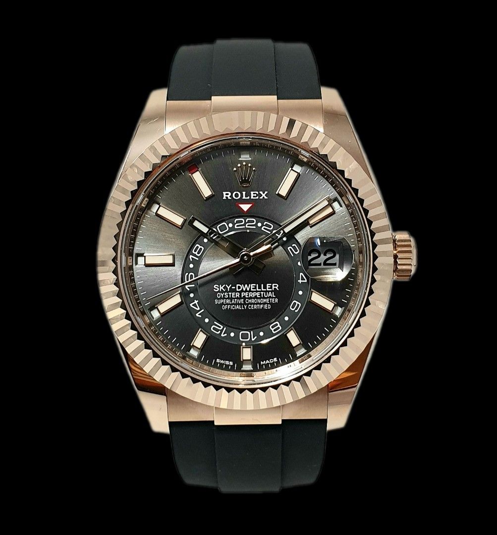 Rolex Oyster Perpetual SkyDweller Model Ref. 326235 Rhodium Dial in