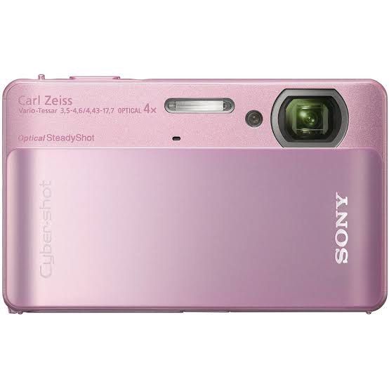 pink cyber shot camera