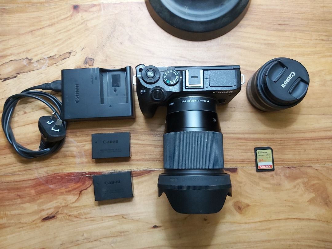 RUSH SALE Canon M6 Mark II + Sigma 16mm TOP condition!! (free kit lens