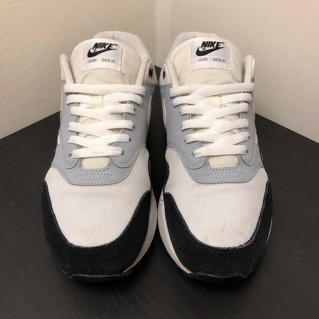 SALE NIKE AIRMAX 1 WOLF GREY BLACK Men s Fashion Footwear