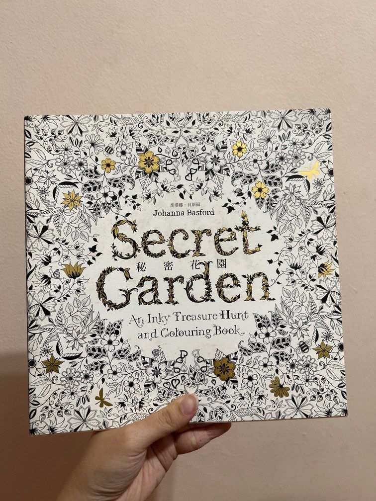 Secret Garden - An Inky Treasure Hunt and Colouring Book, Hobbies ...