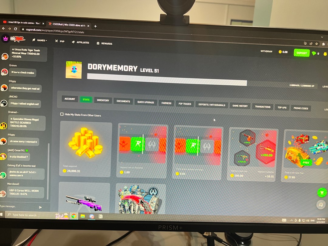selling csgoroll account level 50, Video Gaming, Video Games, Others on