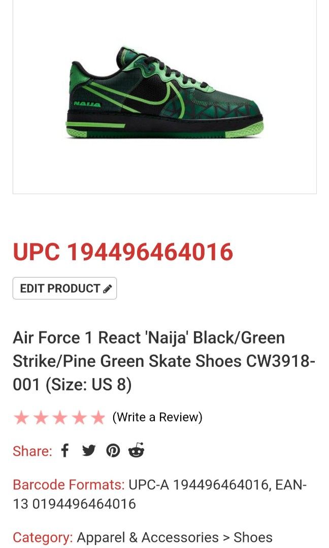 nike air force 1 react qs naija