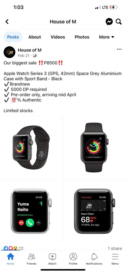 Series 3 Apple iwatch Mobile Phones Gadgets Wearables