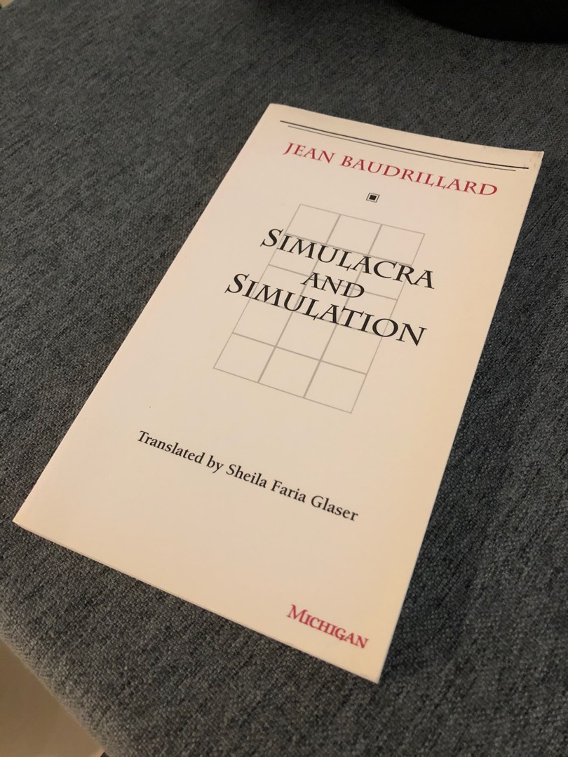 Simulacra and Simulation : Baudrillard, Jean, Glaser, Sheila Faria:  : Books