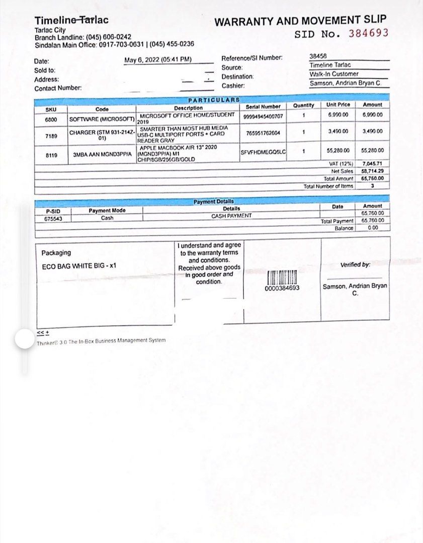Software (Microsoft) (Category: Office & Business Technology) located in Cavite. Submitted by jhayanne_0622 (Listing ID 1228200531, Image 1). Description: Software (Microsoft) Microsoft Office Home/Student (lifetime) 2019 Php5,000 only.