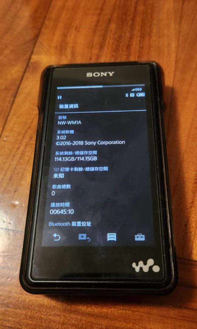 Sony NW-WM1A 黑磚（有保）, 音響器材, 音樂播放裝置MP3及CD Player