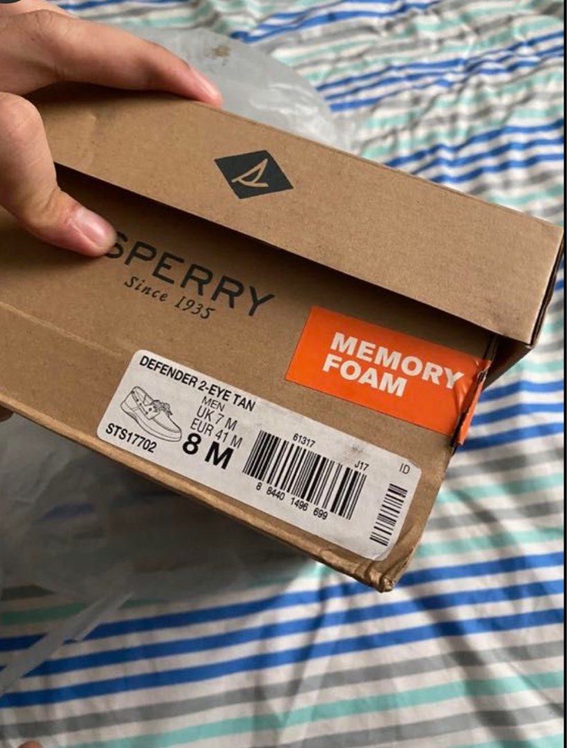 Sperry Leather Shoes Fesyen Pria Sepatu Sandal di Carousell