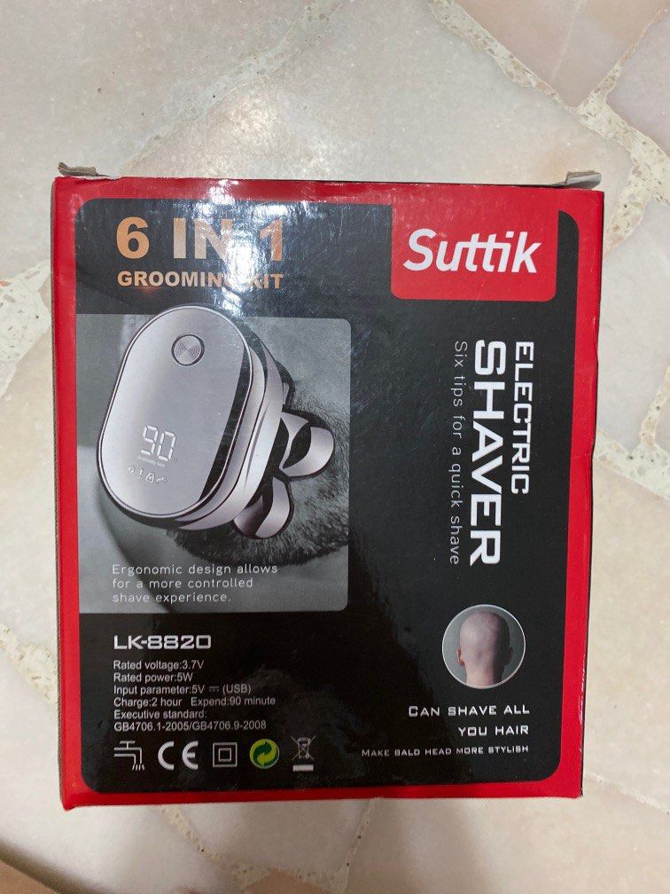 SUTTIK 6in1 men shavers LK8820, Beauty & Personal Care, Face, Face Care on Carousell