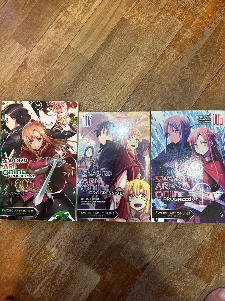 Sword Art Online Progressive Manga and Light novel, Vol. 5,6 & 7