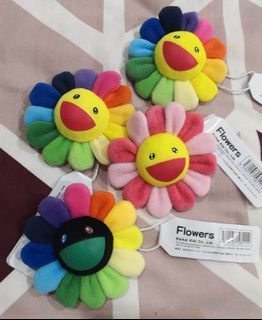 Sunflower Brooch Plush Rainbow Flower Japan Takashi Murakami Fashion Pin  Badge