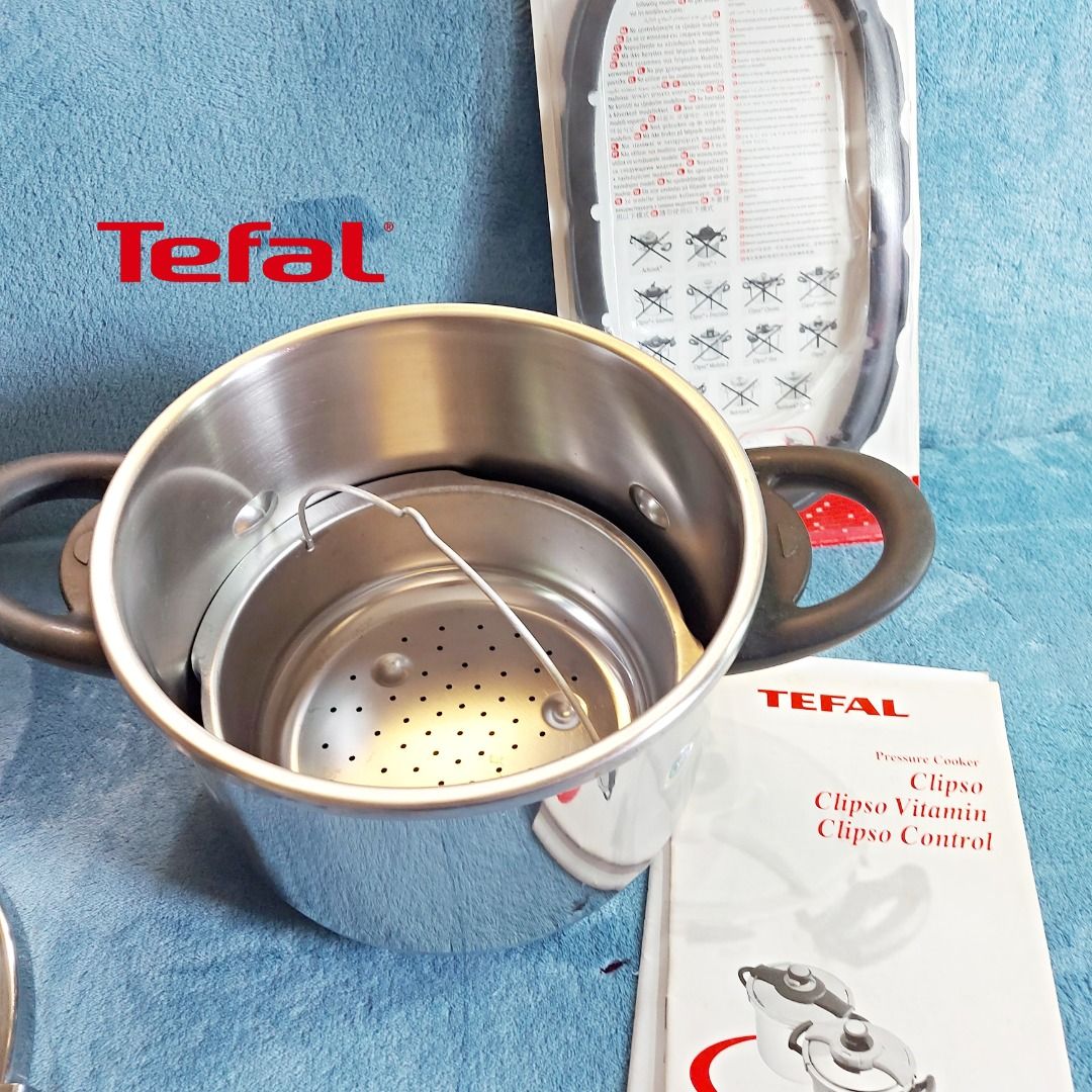 TEFAL Clipso 6L Big Pressure Cooker with spare Gasket, TV & Home