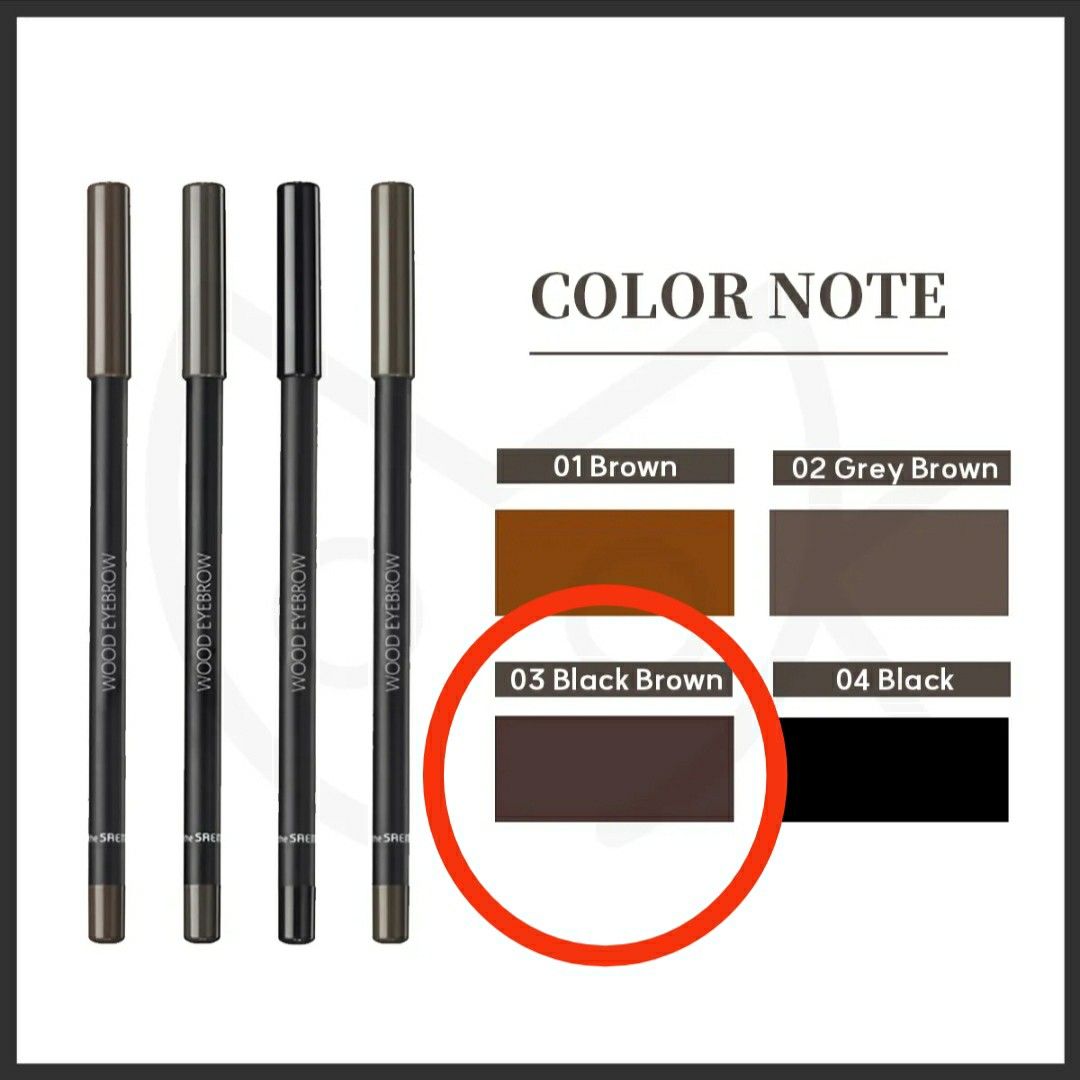 The Saem Saemmul Wood Eyebrow Pencil, Beauty & Personal Care, Face ...