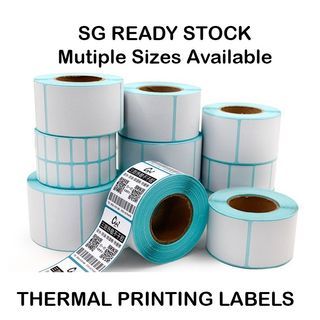 Thermal Label Sticker Paper Roll/Direct thermal printing paper barcode label multiple size available