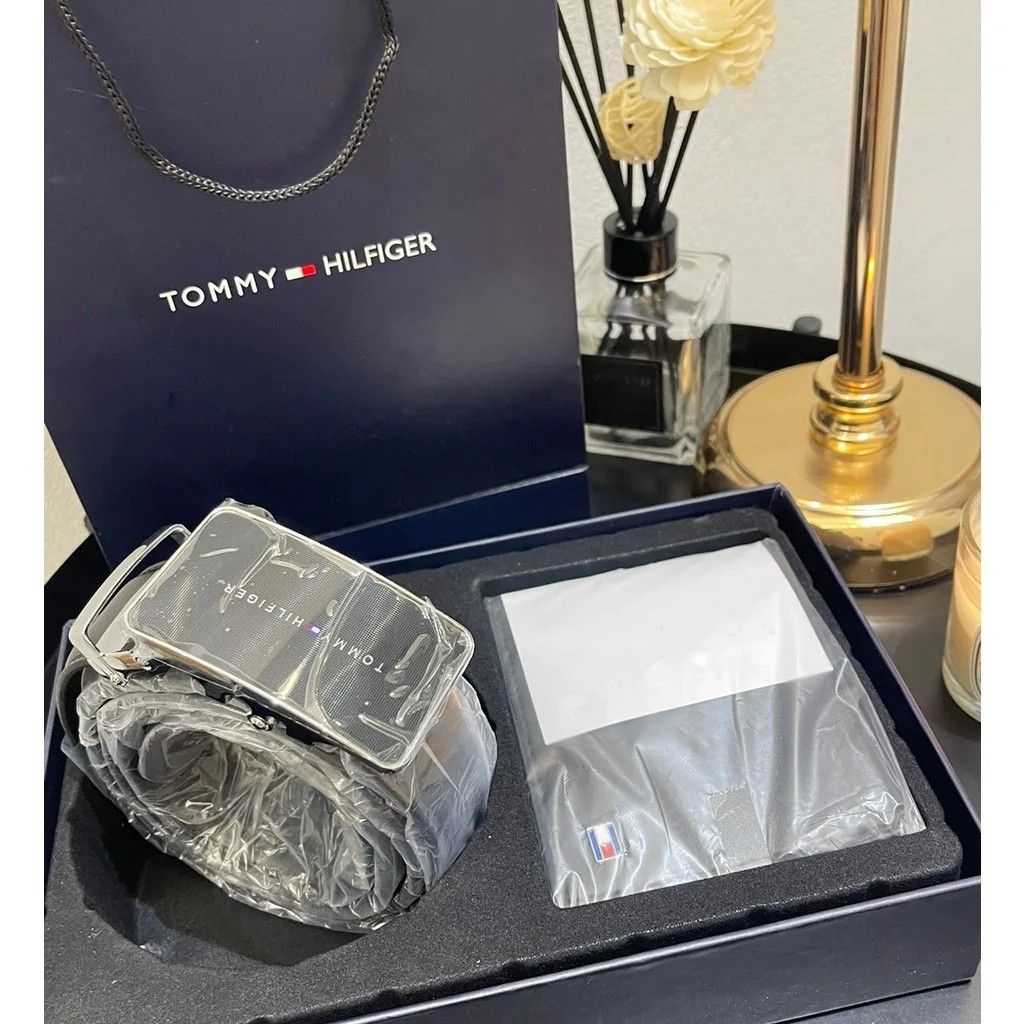 Tommy hilfiger belt 2025 and wallet set