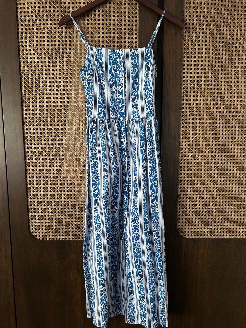 Topshop blue discount midi dress
